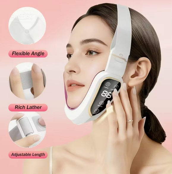 V-shape contour tightener facial massager