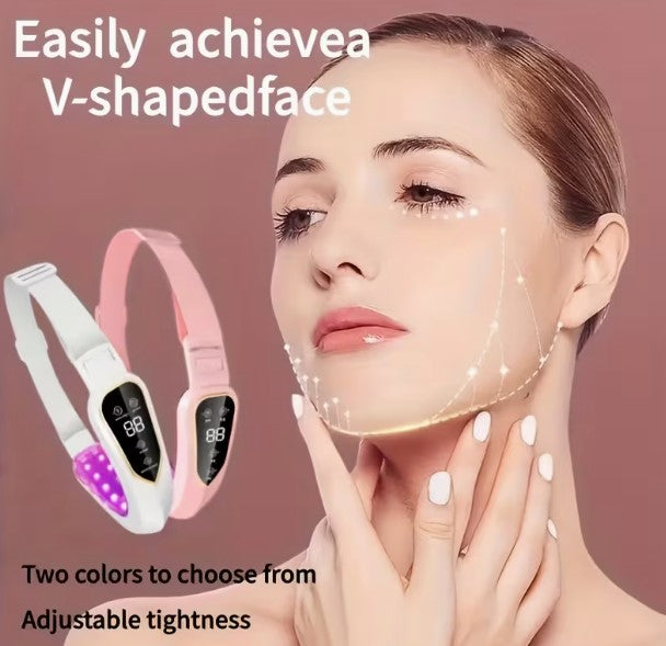 V-shape contour tightener facial massager