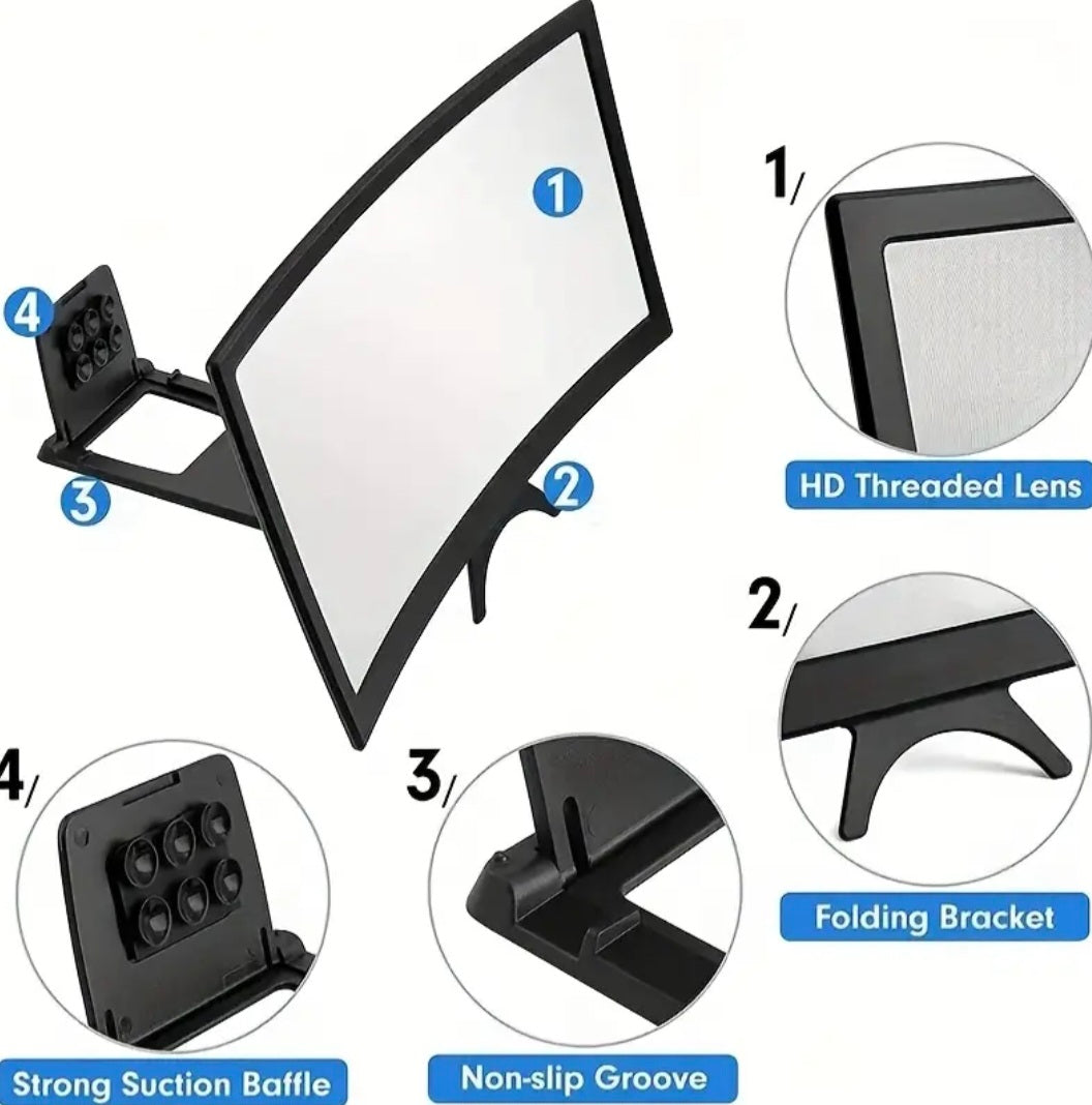 14" Foldable Phone Extender – 3D HD Screen Enhancer