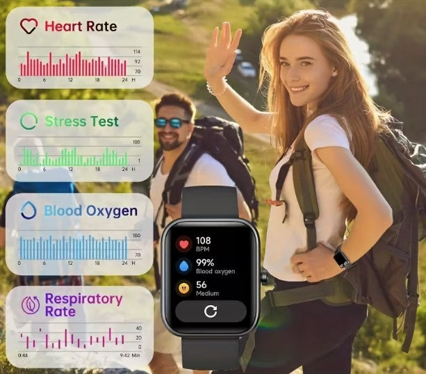 🎄 Black High-Definition Smartwatch – The Perfect Christmas Gift! 🎁